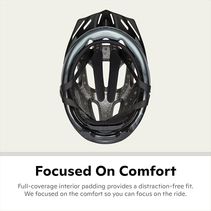 Schwinn Intercept Helmet for Adults and Youth, Size 54-62 cm for Riders Ages 8+, Microshell, Adjustable Dial and Straps, Interior Padding, 10 Air Vents, Removable Visor, Kisd and Adult Bike Helmet