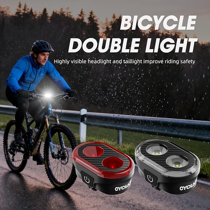 Bike Lights for Night Riding 11+20 Modes USB Rechargeable Bicycle 14 LED Ultra Bright Light Front and Back IPX6 Waterproof Bike Headlight and Tail Light Set 28 Hrs Long Battery Powered