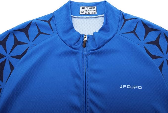 JPOJPO Men's Cycling Jersey Bike Shirt Short Sleeve MTB Summer Clothing Bicycle Tops Jacket S-3XL