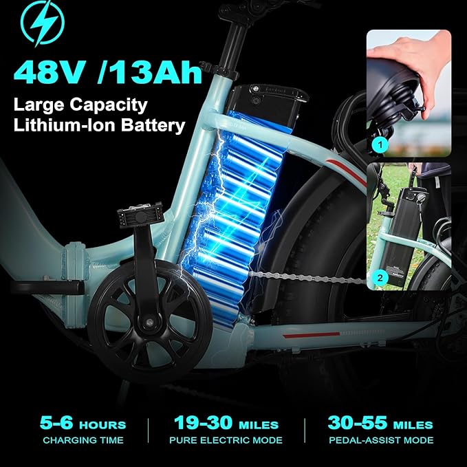 ZNH Electric Bike for Adults, 1000W Peak Motor 28MPH Mountain Ebike, 48V 13Ah Removable Battery Up to 65 Miles, 26" Electric Bicycle with 21-Speed Gear & Front Suspension, UL 2849 Certified