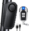 Onvian Upgraded Rechargeable Bike Alarm, Wireless Vibration Motion Sensor Antitheft Bike Alarm, IP65 Waterproof Motorcycle Alarm with Remote, Bike Accessories, for Ebikes Bike Scooter Car