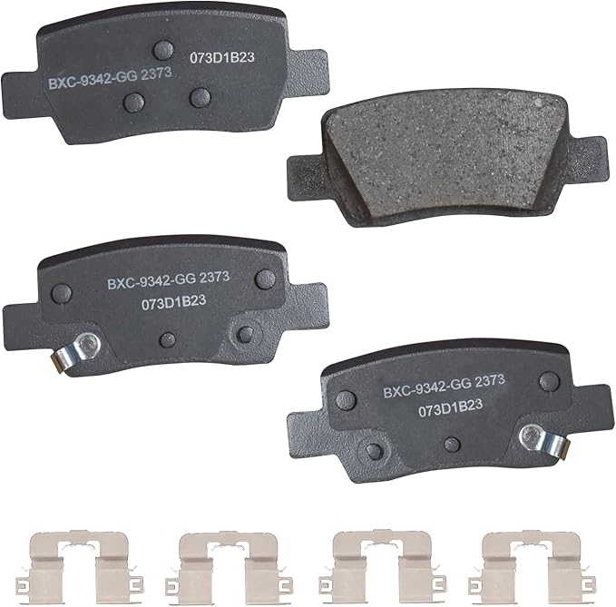 Bendix Premium SBC2373 Ceramic Rear Brake Pads for Hyundai Elantra 2024-2021, Kia Seltos 2023-2021 (only models with Electronic Parking Brake)