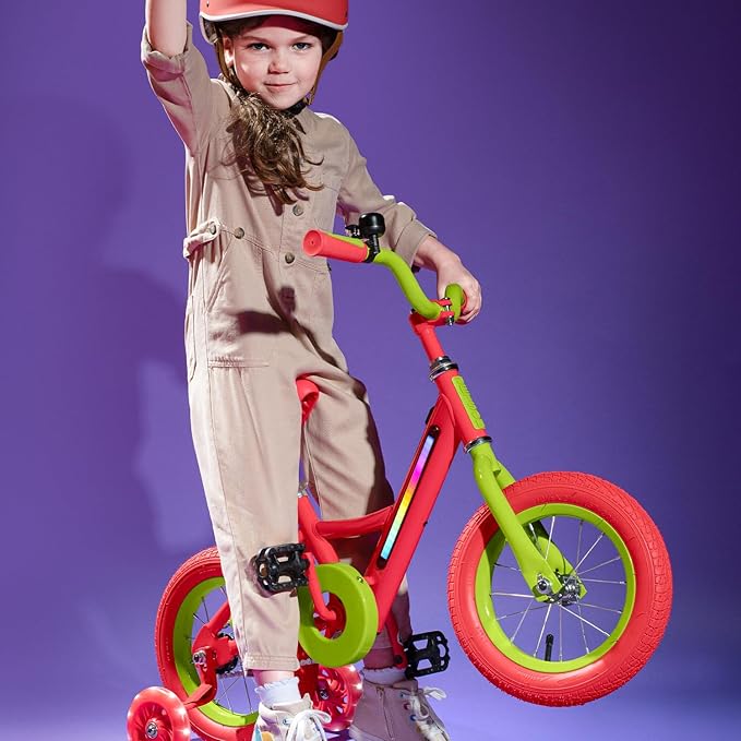 Jetson Light Rider Kids’ Light-up Unisex Bike, LED Light-up Frame, 3 Different Light Modes