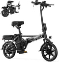 WERHY Electric Bike for Adults, 500W Motor, 22 MPH Max Speed Folding Ebike, 14" Electric Bicycles, Max 30/40 Miles Range (Pedal Assist Mode), Mini E Bikes