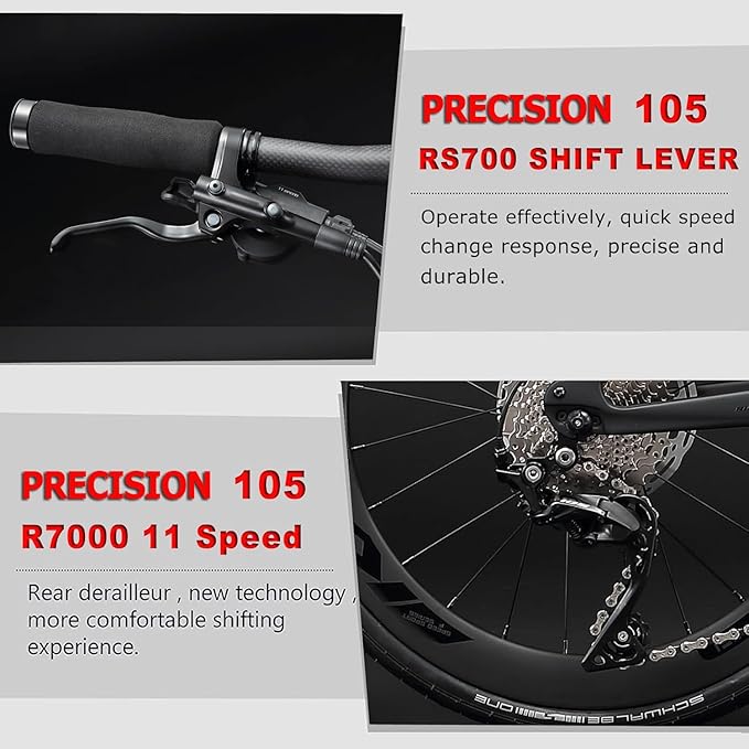 KABON Full Carbon Folding Bike, 20 Inch Lightweight Foldable Bicycle with 105 R700 11S Shift Groupset and Hydraulic Disc Brake Bike