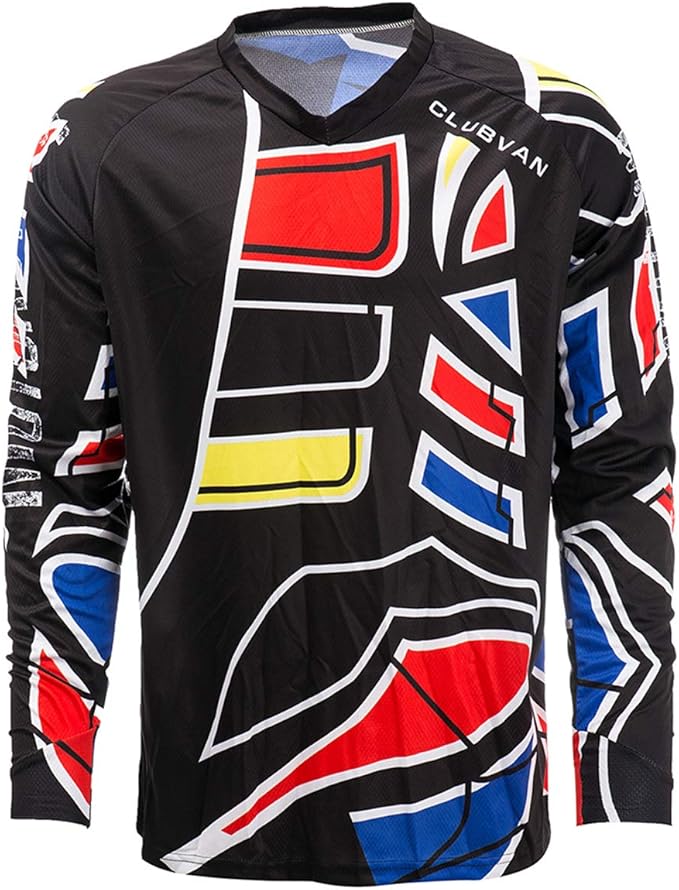 Men's Racing Shirts Summer Motocross Jersey Bicycle Sportswear MTB Jersey Long Sleeve Mountain Bike Clothes