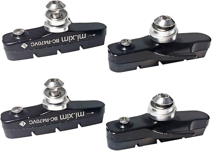 4PCS Premium Bike Brake Pads, Professional Mountain Bicycle V-Brake Pads, Bike Brake Blocks Kit