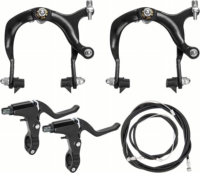Bike Brakes Calipers Set,Side Pull Brake Set,69-96mm Reach,for Bike C Shape Brake Aluminum Bicycle Brake