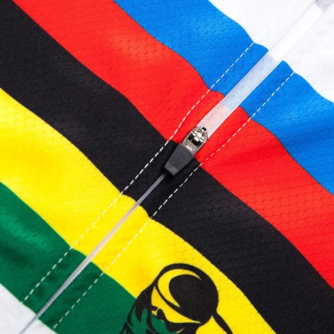 Men's Cycling Bike Jersey Short Sleeve Biking Shirt with 3 Rear Pockets + Zipper Pocket Breathable Quick Dry Bicycle Jersey