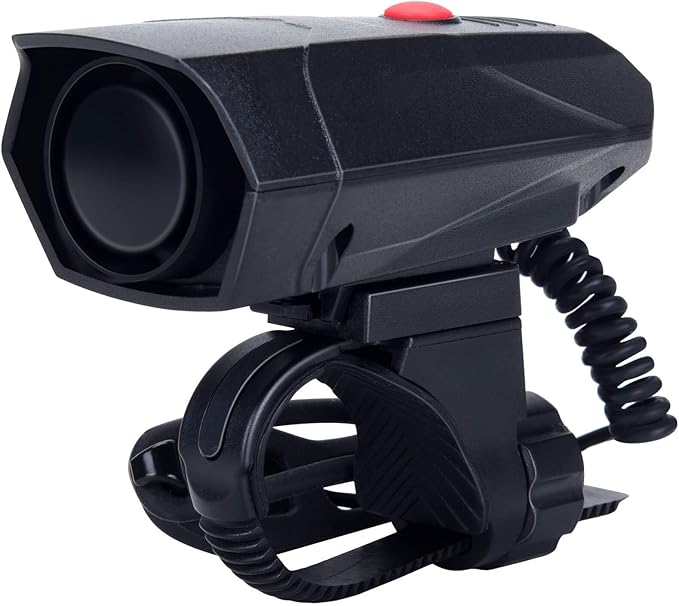 DAWAY A14 110dB Electric Bike Horn - 5 Sound Modes, Loud Bicycle Handlebar Alarm Bell with Free Screwdriver, Ideal Gift for Kids & Adults - Safe & Easy Cycling Alert