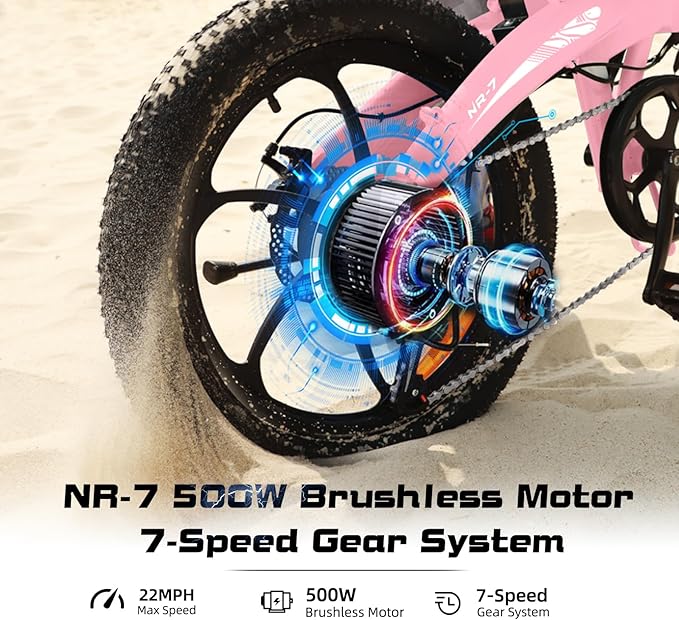 Axiniu 20" Folding Electric Bike丨850W Electric Bikes for Adults丨48V 13Ah Portable Battery丨48.5Lbs Lightweight Folding E-Bike丨60 Miles Range丨25mph Speed - Class 2 Fat TIre Ebike