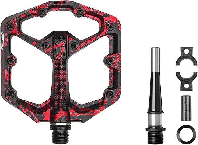 Crankbrothers Stamp Flat MTB Pedals - Size-Specific, Lightweight, Versatile, Durable Bike Pedals