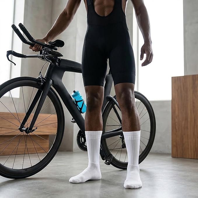 Cycling Socks for Men & Women - 3D Arch Support Compression Bike Socks | Moisture Wicking & Breathable