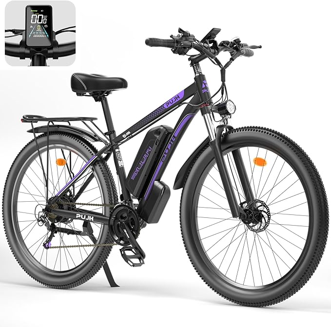 2000W Electric Bike for Men Women 48V 17.5Ah Battery, 29'' Fast Ebike,Max 34 Mph to 80 Miles, Front Suspension Class 3, Snow Off Road Commuter Mountain E-Bike for Adults