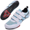 Unisex Road Bike Cycling Shoes Compatible with Peloton Shimano SPD Bike Riding Shoes for Men Women, 3 Straps, Pre-Installed Delta Cleats for Indoor Outdoor Cycling Biking
