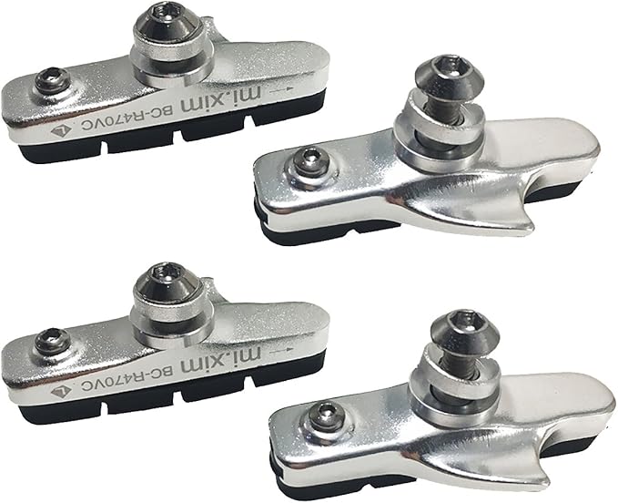 4PCS Premium Bike Brake Pads, Professional Mountain Bicycle V-Brake Pads, Bike Brake Blocks Kit