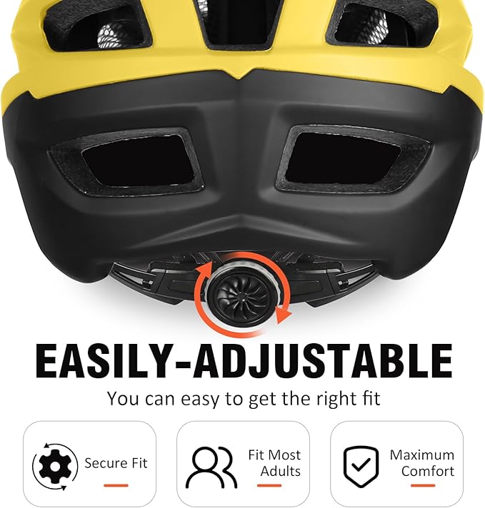 Mountain Bike Helmet,Adult Cycling Helmet with Camera Mount and Detachable Visor for Men Women Youth,Suggested Fit 55-61 Cm