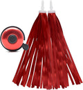 Red Bike Bell Red Bike Streamers Ribbon Bicycle Tassels for Bike Handlebar Decorations