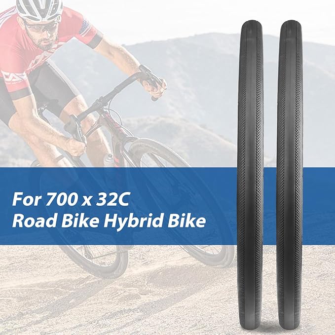 ZUKKA Bike Tire 1/2 Pack Road Bike Tire 700 x 28C / 700 x 32C Road Bike Tire 28/32-622mm Tire for Hybrid Bike Commuter Bike Road Bike Fix Gear Bike