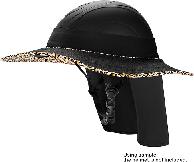 Tontron Horsriding Helmet Visor |Hard Hat Sunshade with Detachable Neck Flap