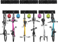 Sinoer Bike Storage Rack,Bike Wall Rack, 6 Bike Rack Wall Mount bicycle rack for garage Garage Organize,Vertical Bike Rack-5 Helmets Hook