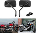 DREAMIZER Black 10mm Motorcycle Mirrors Universal Convex Rear View Side Mirrors with 7/8" Handlebar Mount Compatible with Honda Shadow Yamaha Suzuki Kawasaki Aprilia Ruckus Grom Shadow Vstar650