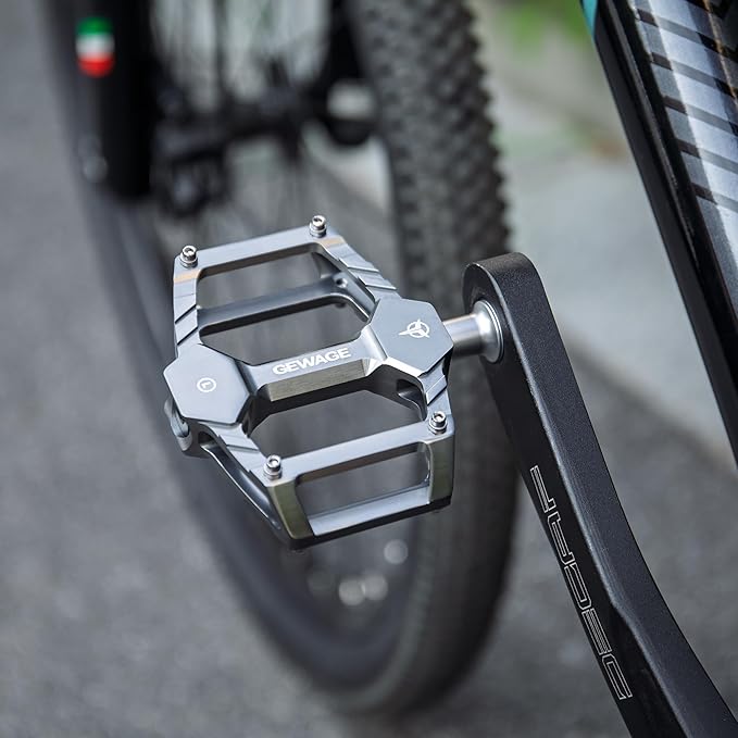 Mountain Road Bike Pedals -Bicycle Flat Pedals Aluminum 9/16" Sealed Bearing- Lightweight Platform for Road Mountain BMX MTB Bike Children's Bicycle