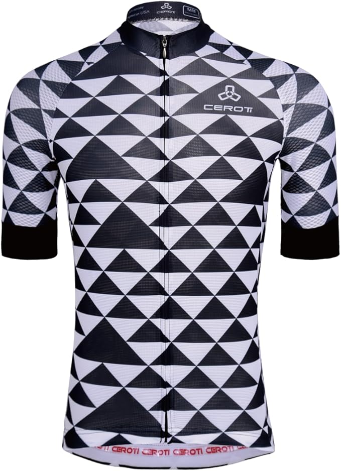 CEROTIPOLAR Snug Fit Men AirCool Cycling Jersey Bike Shirts UPF50+,PRO Dry Fit Light Weight Fabric