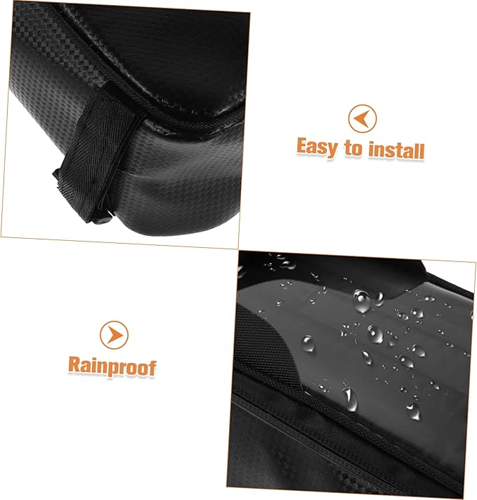 Front Frame Bag Versatile Mountain Bike Top Tube Storage Pouch for Phone and Essentials Rainproof Design for Outdoor Cycling Adventures
