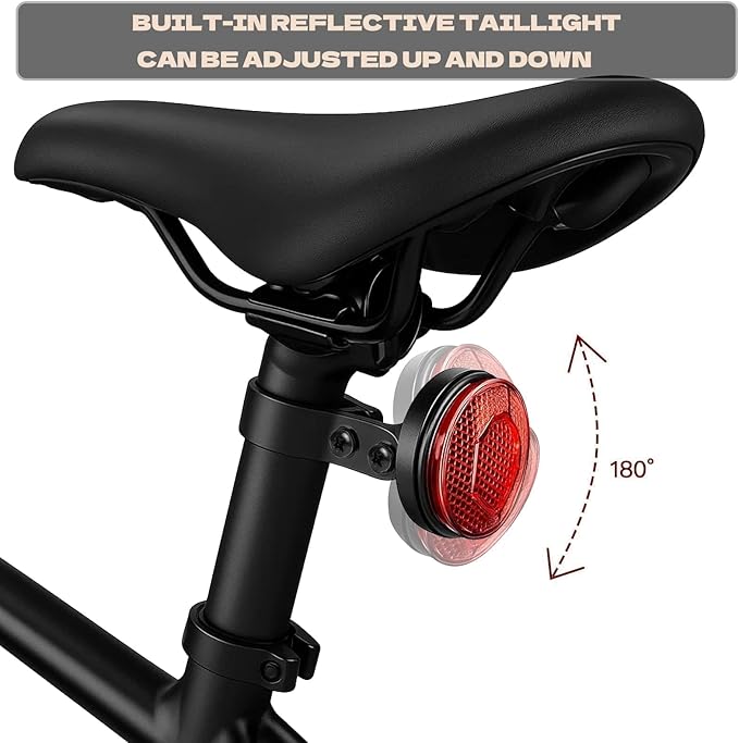 Hidden GPS Tracker Bike Mount, Waterproof Anti-Theft Bicycle Reflector Case for Airtag, Compatible with Bicycle & Scooter