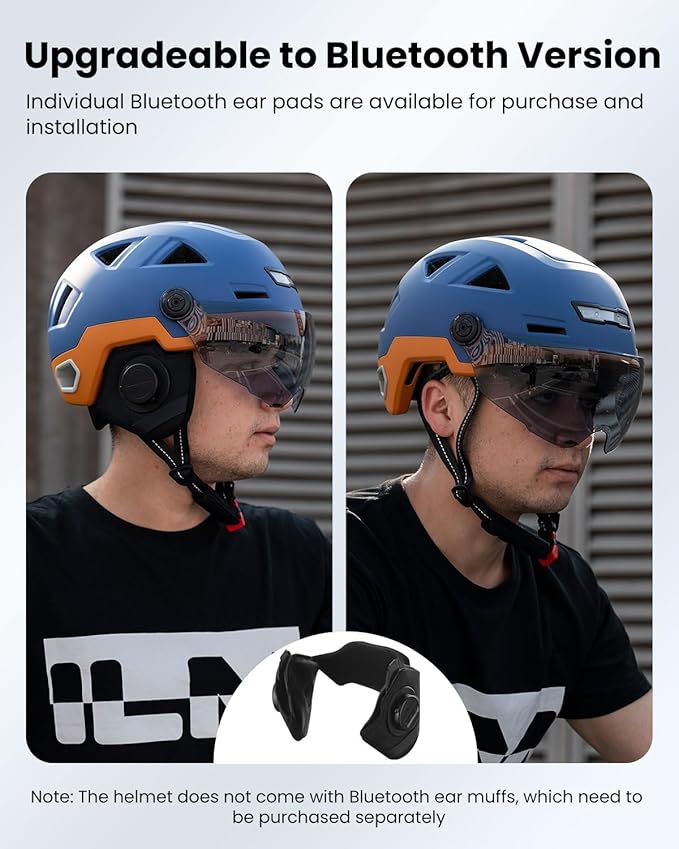 ILM Smart Adult Bike Helmet with Automatic G-Sensor Turn Signal & Brake Warning LED Light Control Road Cycling Helmet E3-12LS