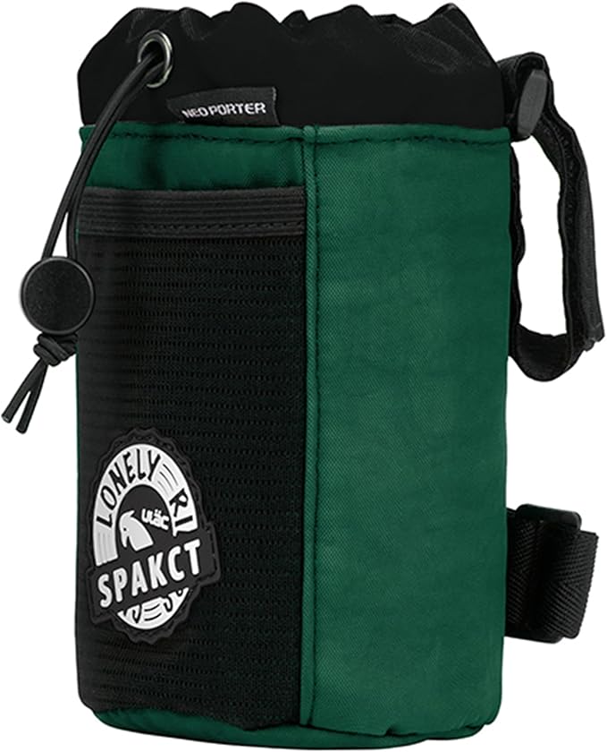 Bike Cup Holder,Bike Stem Bag,Bike Water Bottle Holder,Bike Handlebar Bag,Waterproof Bicycle Frame Bag,Bike Bags for Bicycles,Bike Feed Bag,Bike Snack Bag (Dark green)