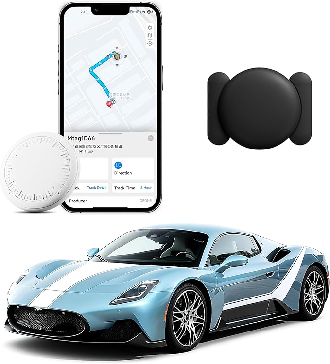 Tracker Device for Vehicles,1PCS Mini Hidden Car Tracker with Magnetic Case,Real-Time Mini Tracker Device for Vehicles Work with iOS and Android,No Subscription No Monthly Fee.