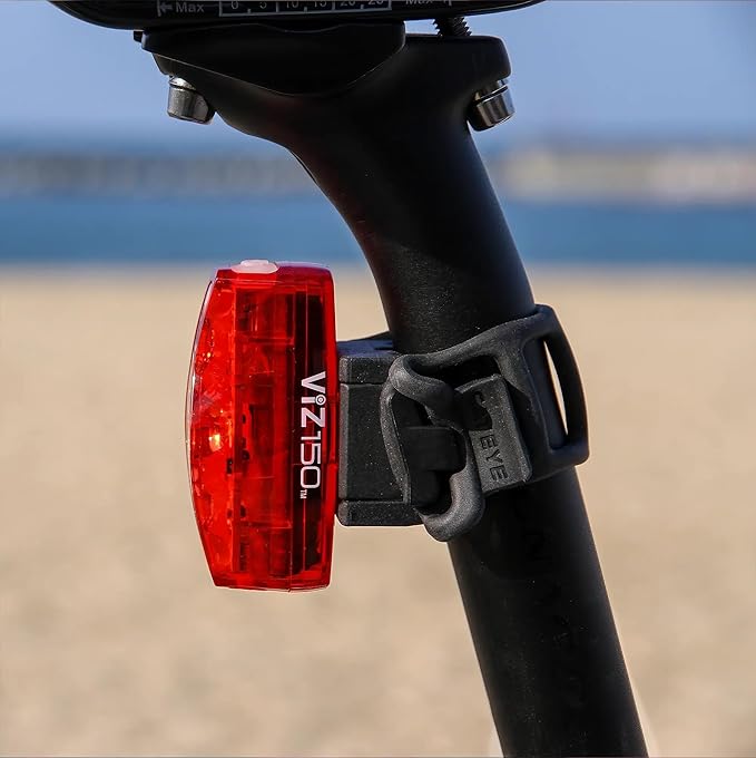 CATEYE AMPP & ViZ USB Rechargeable Bike Light Combo Kit – IPX4 Waterproof High Lumen AMPP Opticube™ LED Headlight & ViZ USB Daytime Safety Light, Visible up to 1 Mile, Fits Road, MTB, Gravel Bikes