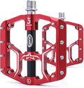 Road/Mountain Bike Pedals - 3 Bearings 9/16” Aluminum Alloy Bicycle Pedals - Mountain Bike Pedal with Removable Anti-Skid Nails