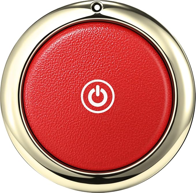 Tracker Finder Works for Apple Find My (iOS Only) GPS Tracker for Luggage Keys Backpack (Red, 1Pack)