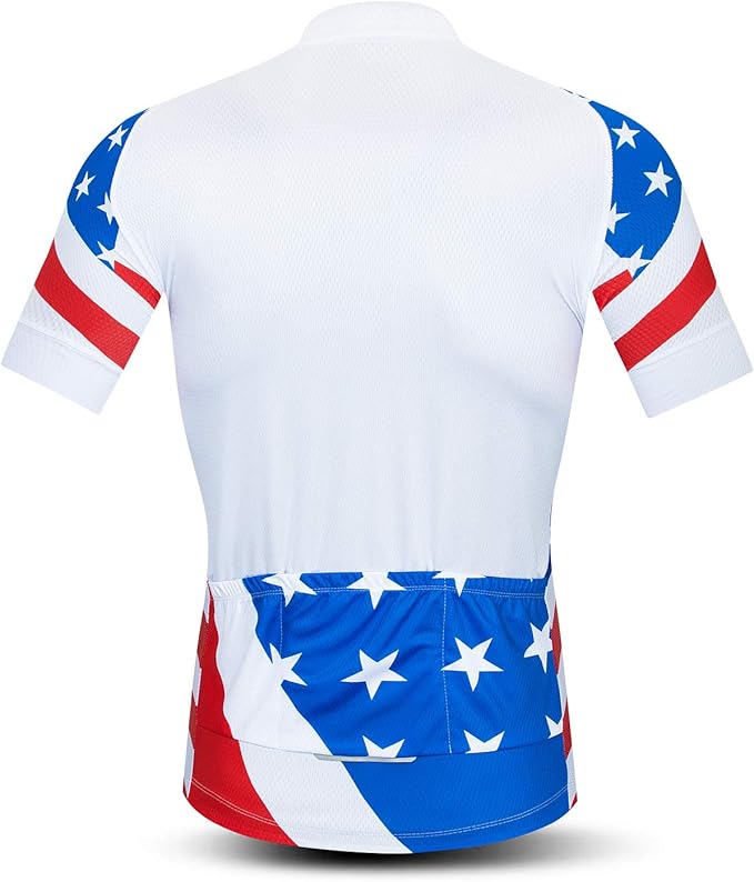 Weimostar Men's Cycling Jersey Short Sleeve Bike Clothing Multicolored Diamond