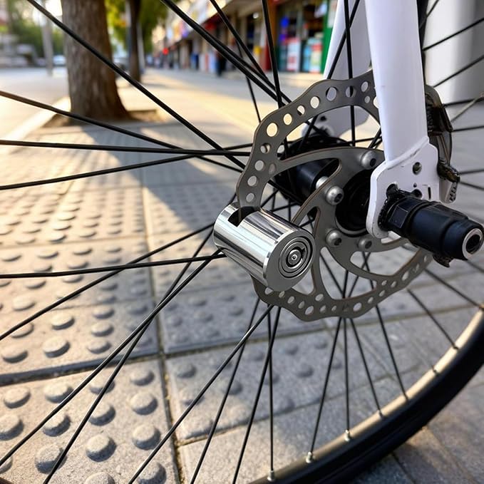 Bike Lock, Disc Brake Lock Suitable for Bicycles and Motorcycles