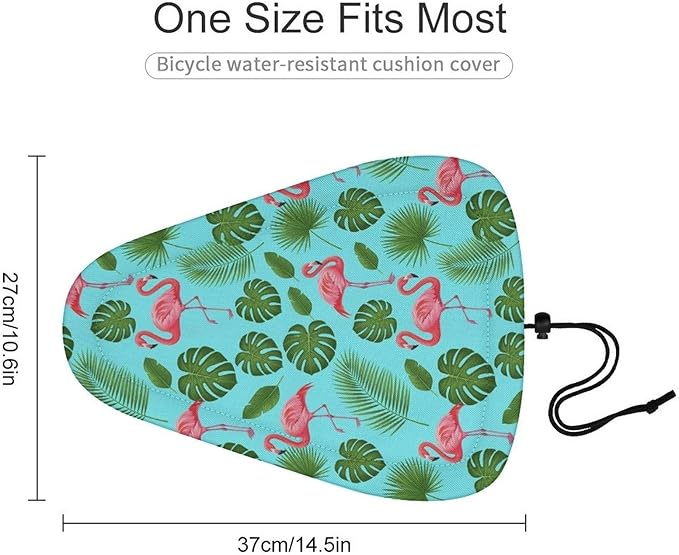 Adjustable Exercise Bike Seat Cover, Soft Cushion Indoor Outdoor Dust Resistant Protection