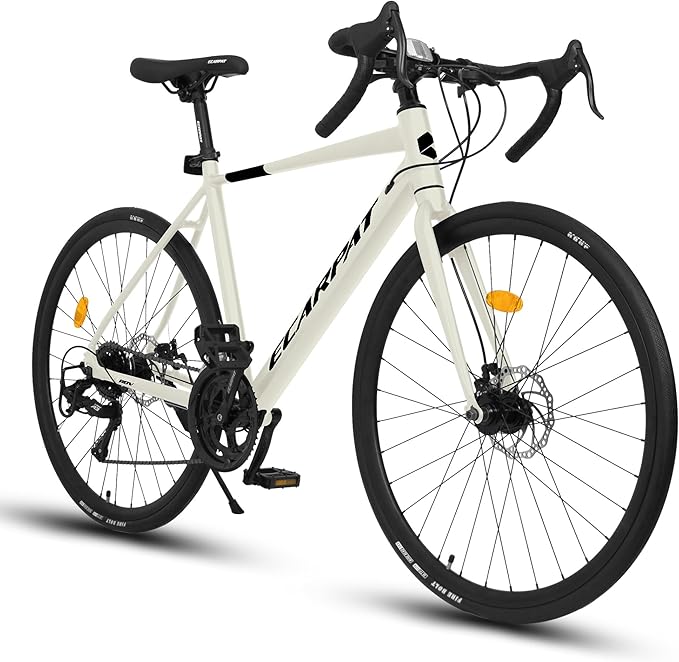 700Cx28 Road Bike – Lightweight Aluminum Frame, Disc Brakes, 16-Speed, Fast Acceleration, Ideal for Men and Women, High-Intensity Riding