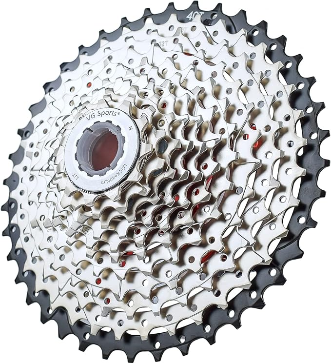 VG SPORTS 8/9/10/11/12 Speed Ultra-Light Bike Cassette for Mountain Bike 11-40T/11-42T/11-46T/11-50T/11-52T MTB Cassette Lightweight Aluminum Bracket Cassette