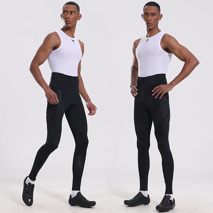 YKYWBIKE Cycling Pants for Men - Elastic Interface Padded Compression Pants Bicycle Pants Cycling Tights Leggings Bike Shorts