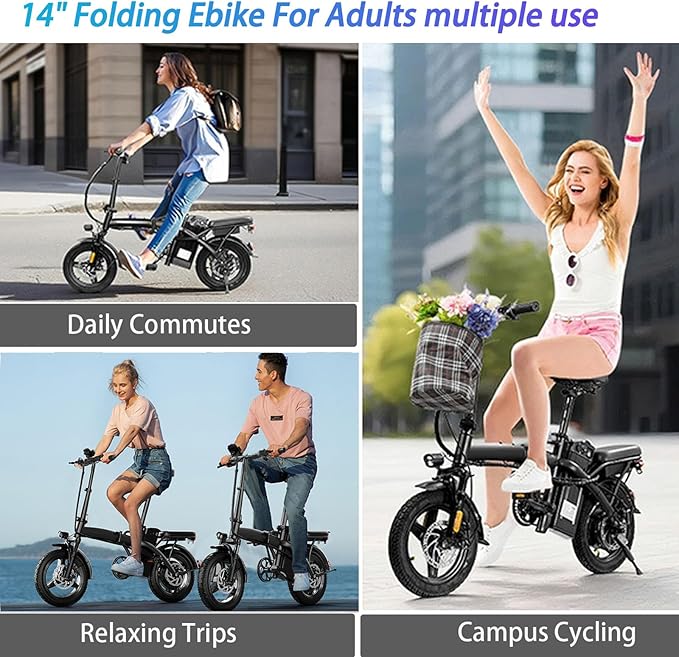 550W Electric Mountain Bike for Adults, 48V 12Ah EBike Climbs 25° Slopes, 23MPH Max Speed Fat Tire Electric Bicycle, 40 Miles Range, UL Certified Off-Road E-Bike