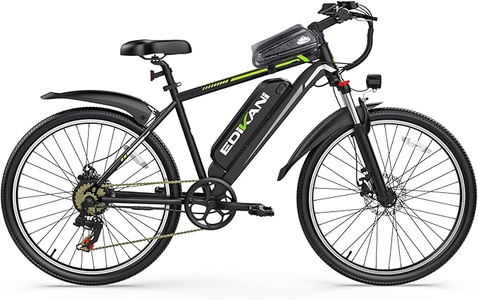 Electric Bike for Adults, Peak 1500W Ebike 26" Electric Mountain Bike 70 Miles Range, 648Wh Removable Battery, 40KMH Fast Commuter Electric Bicycle for Men, Lockable Front Suspension, 7-Speed Gears