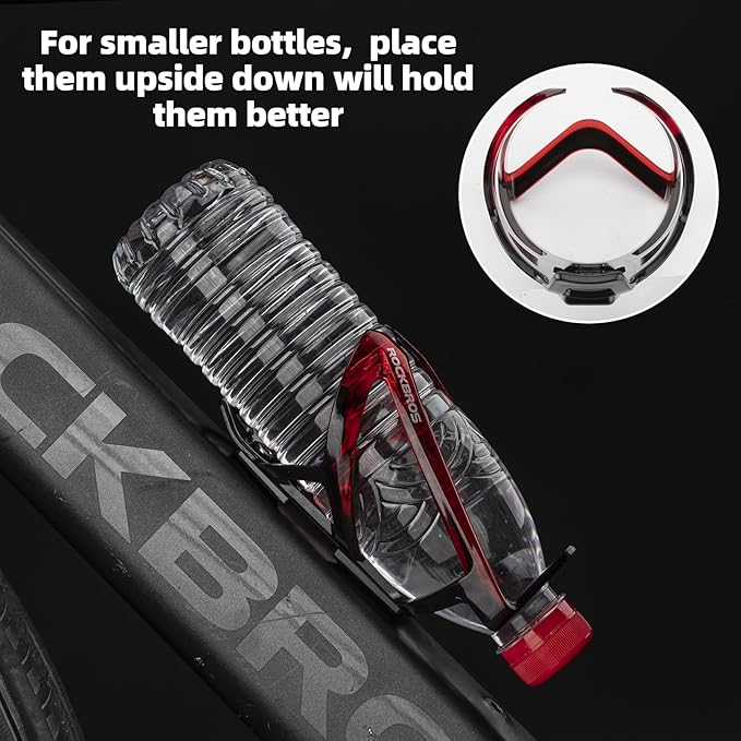 ROCKBROS Bike Water Bottle Holder Ultra-Light Bicycle Bottle Cages with Screws Tool, Universal Bike Cup Holder Rack for Road MTB Bikes