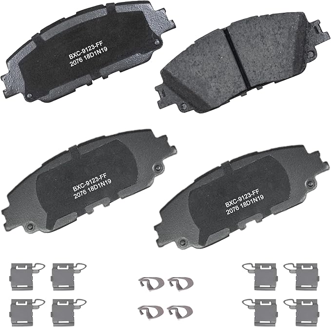 Bendix Premium SBC2076 Ceramic Front Brake Pads for Select Models Lexus ES250,ES300h,ES350,UX200,UX250h,Toyota Avalon,Camry,C-HR,Corolla Cross,RAV4,Venza