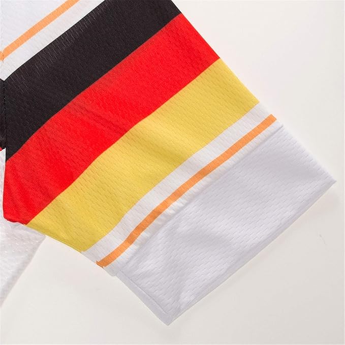 Cycling Jerseys Men Bicycle Short Sleeve Summer Shirt Bike Biking Tops Riding Clothing Flag