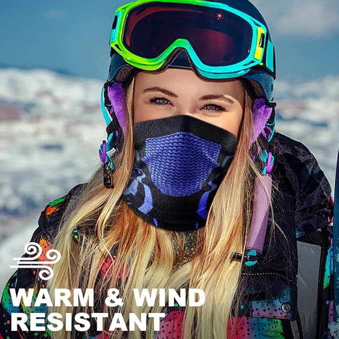 WTACTFUL Winter Neck Warmer Gaiter Windproof Face Mask Balaclava Bandana for Ski Snowboard