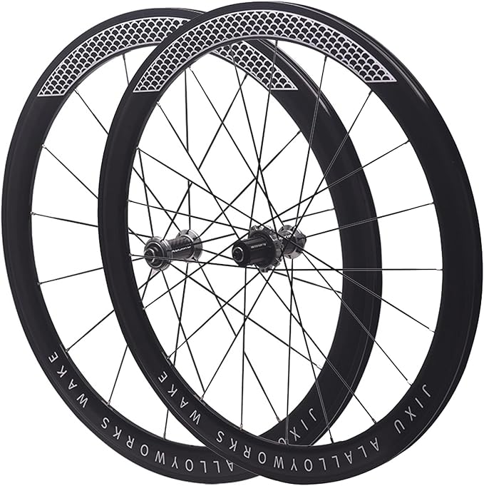 Road Bike Carbon Wheels 700C 30/40/50mm Double Layer Bike Rim Aluminum Alloy Quick Release C/V/Rim-Brake Bike Wheels 7-12 Speed Wheelsets