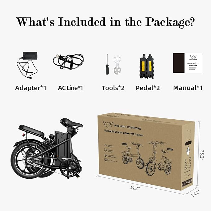 Electric Bike for Adults with Upgraded Odometer, Folding Ebike, 3 Ride Mode, Dual Disc Brake, 20-35 Miles Range & Max 20 Mph, Fork Suspension, Removable Battery, Electric Bicycle for Commuter